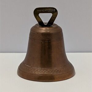 Cornille-Havard Villedieu French Brass Mini Bell 2" Marked Normandy Foundry VTG